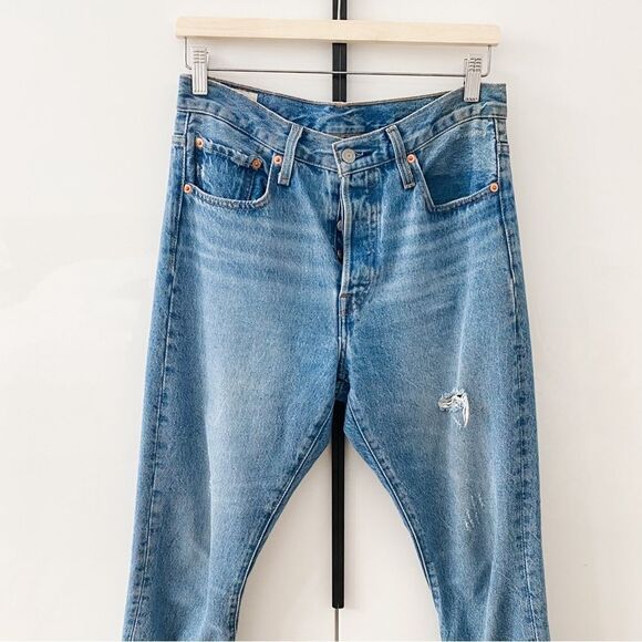 Levi's Denim - March Madness: Levi’s 501 Ripped and Distressed Mom Jeans